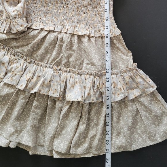 Easel Dress, Boutique, S. Floral print with tiered ruffles, boho, Spring, party - Picture 5 of 5